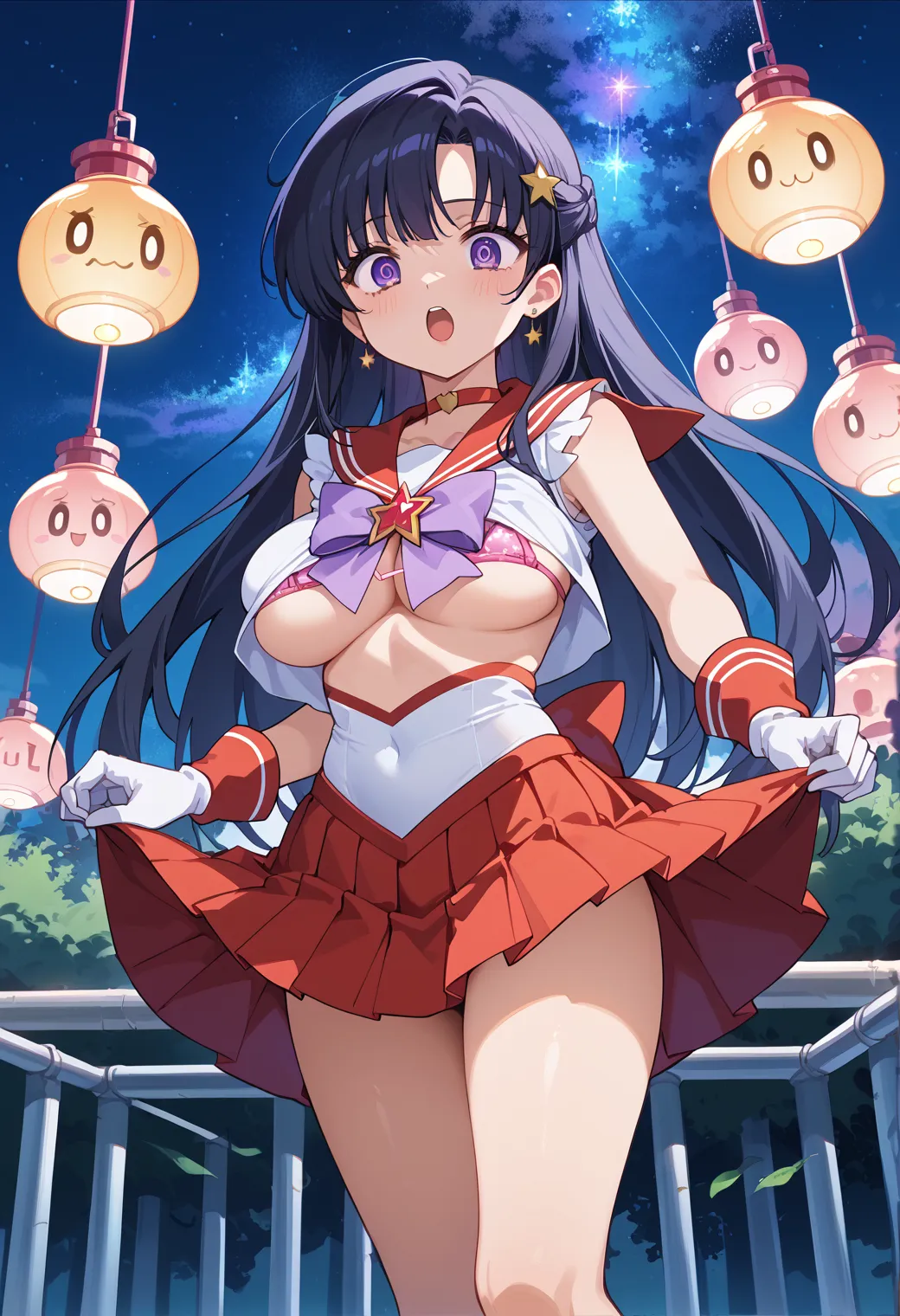 「火の星！火星を守護にもつ戦いの戦士！」が決め台詞な火野レイちゃんのエッチなAI画像413枚！の15枚目の画像です。