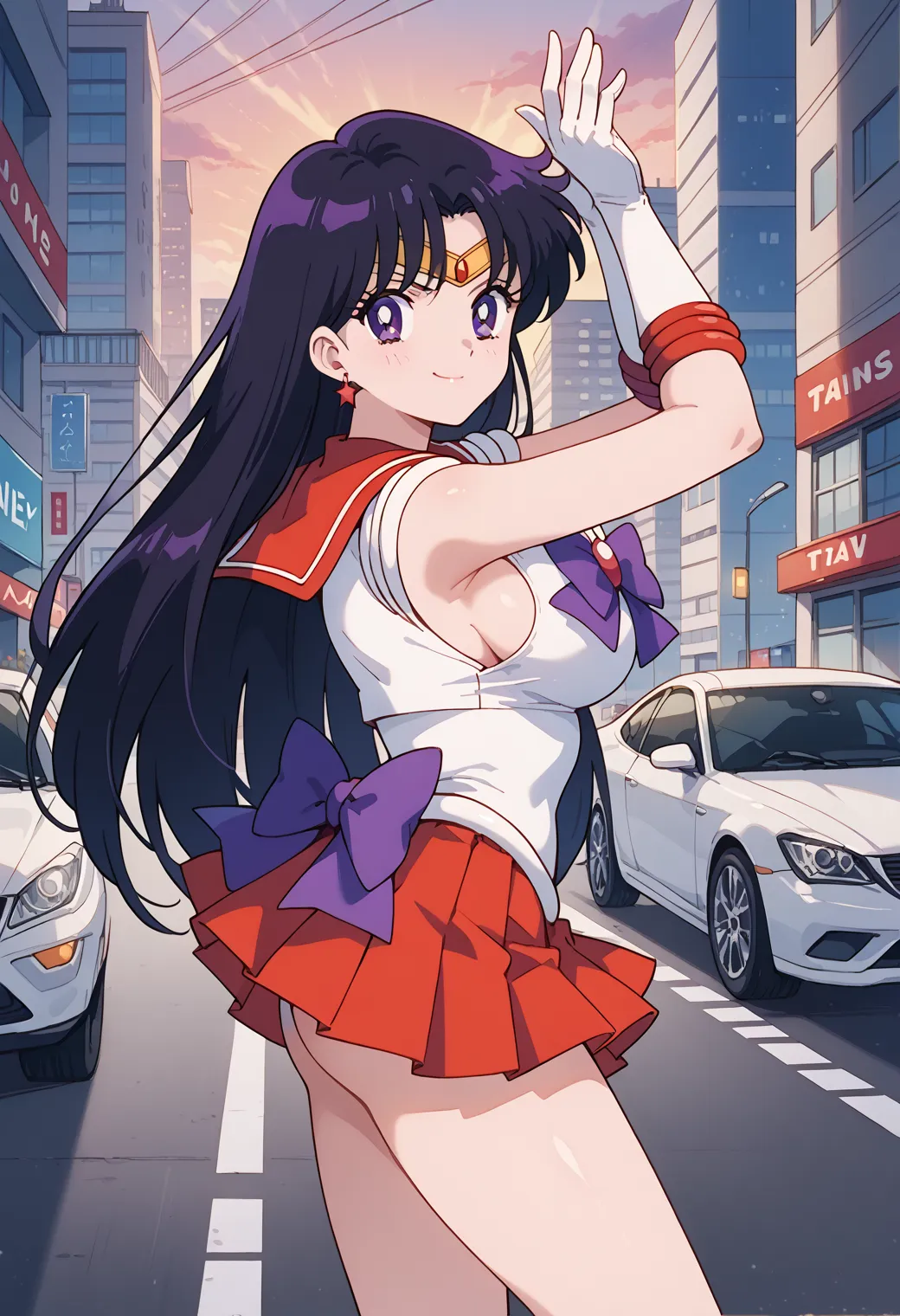 「火の星！火星を守護にもつ戦いの戦士！」が決め台詞な火野レイちゃんのエッチなAI画像413枚！(2ページ目) 10枚目の画像です。