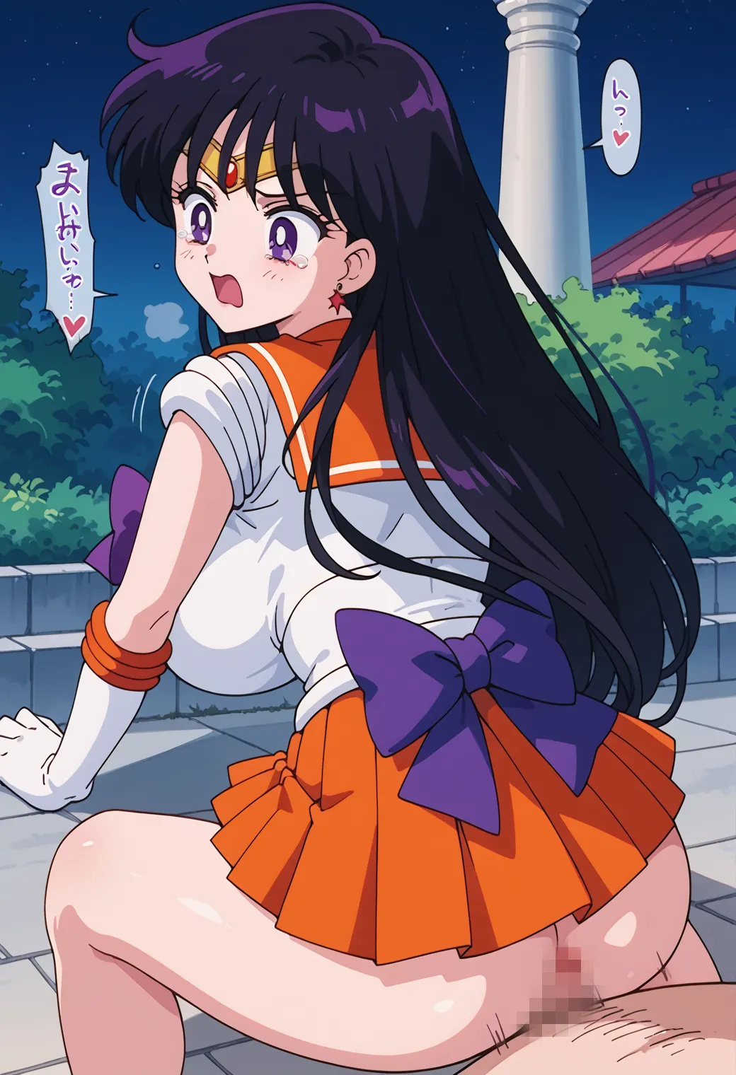 「火の星！火星を守護にもつ戦いの戦士！」が決め台詞な火野レイちゃんのエッチなAI画像413枚！(2ページ目) 12枚目の画像です。