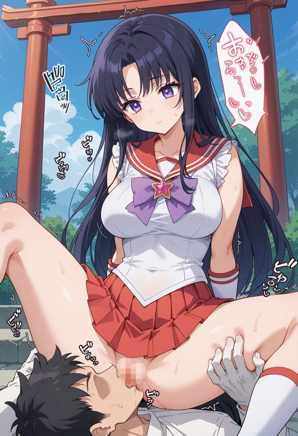 「火の星！火星を守護にもつ戦いの戦士！」が決め台詞な火野レイちゃんのエッチなAI画像413枚！(2ページ目) 22枚目の画像です。