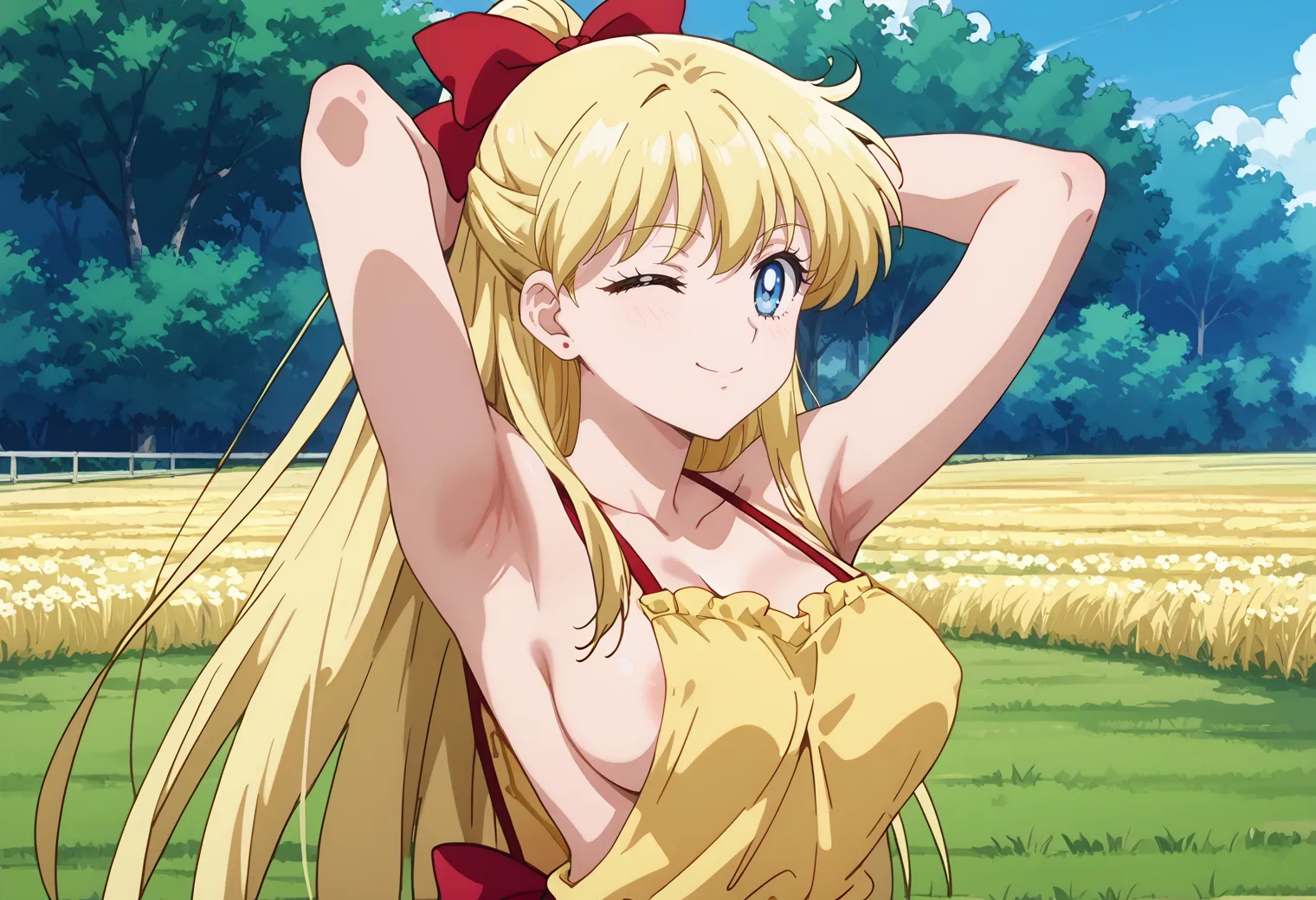 「美の星！金星を守護にもつ愛の戦士！」が決め台詞な愛野美奈子ちゃんのエッチなAI画像420枚！(6ページ目)の26枚目の画像です。