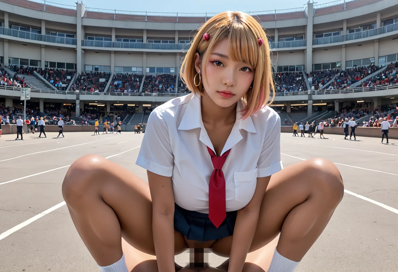 今度は黒や白ギャルたちとSEXしまくり？！ビッチな女の子たちのエロさが半端ないAI画像371枚！の14枚目の画像です。