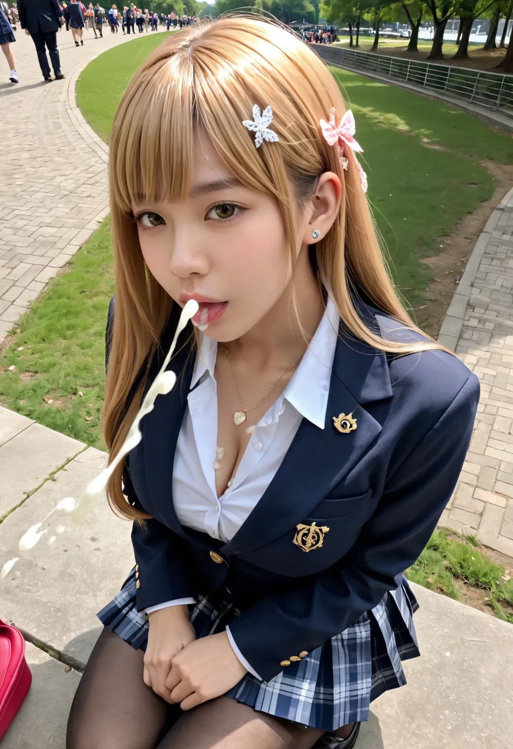 今度は黒や白ギャルたちとSEXしまくり？！ビッチな女の子たちのエロさが半端ないAI画像371枚！の5枚目の画像です。