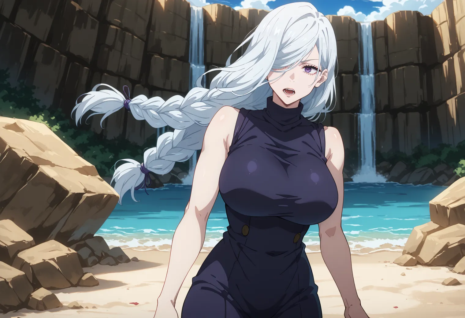呪術廻戦に登場するスタイル抜群のセクシー姉さんな冥冥のAI画像400枚！(7ページ目)の34枚目の画像です。