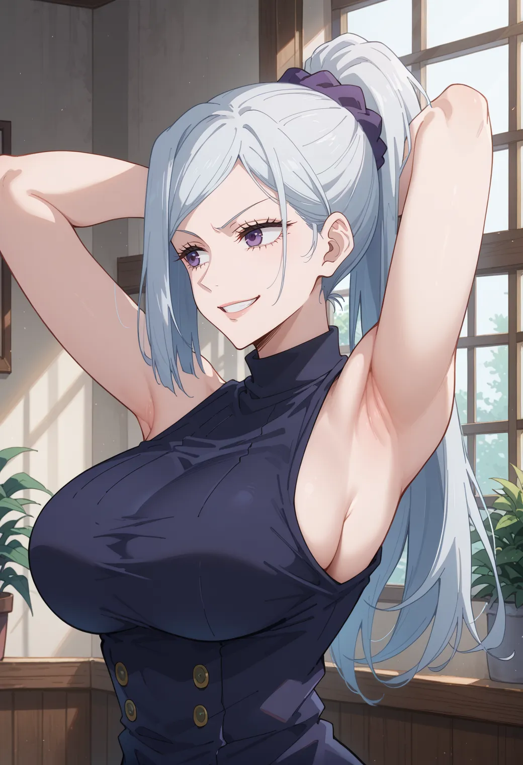 呪術廻戦に登場するスタイル抜群のセクシー姉さんな冥冥のAI画像400枚！(4ページ目)の20枚目の画像です。