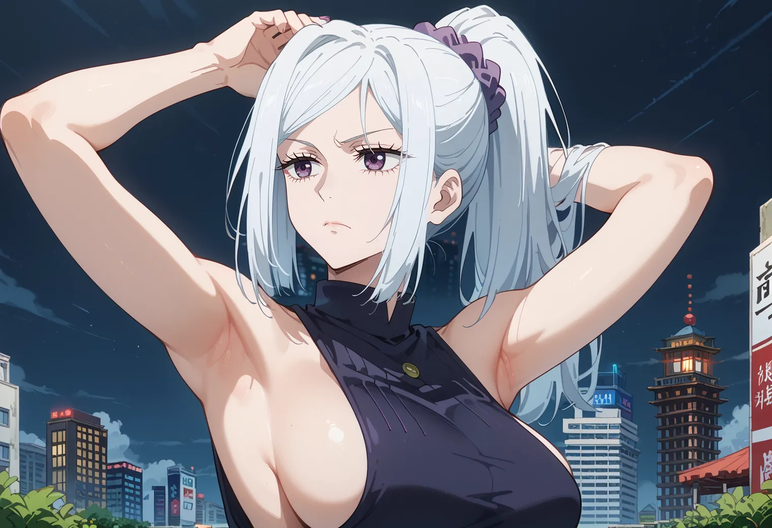 呪術廻戦に登場するスタイル抜群のセクシー姉さんな冥冥のAI画像400枚！(5ページ目)の20枚目の画像です。