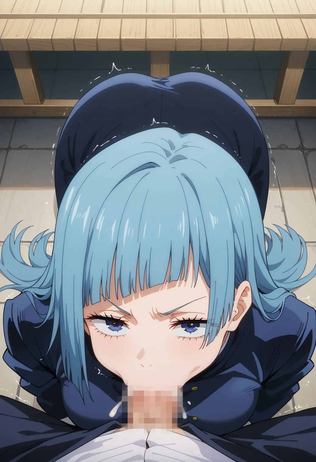 呪術廻戦に登場する真のヒロイン？！青い髪が特徴な霞ちゃんのAI画像450枚！(11ページ目)の2枚目の画像です。