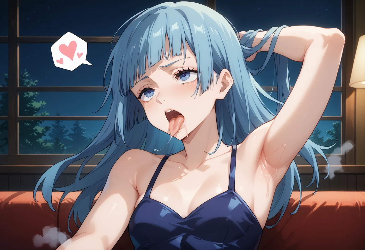 呪術廻戦に登場する真のヒロイン？！青い髪が特徴な霞ちゃんのAI画像450枚！(4ページ目)の31枚目の画像です。