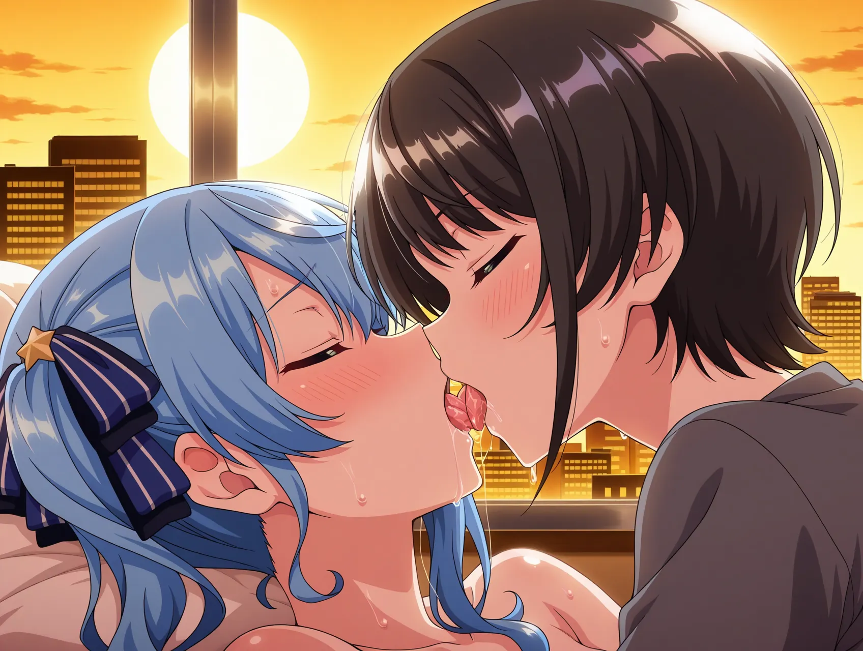 あの人気女性配信者同士でエッチしているAI画像500枚！(9ページ目)の35枚目の画像です。