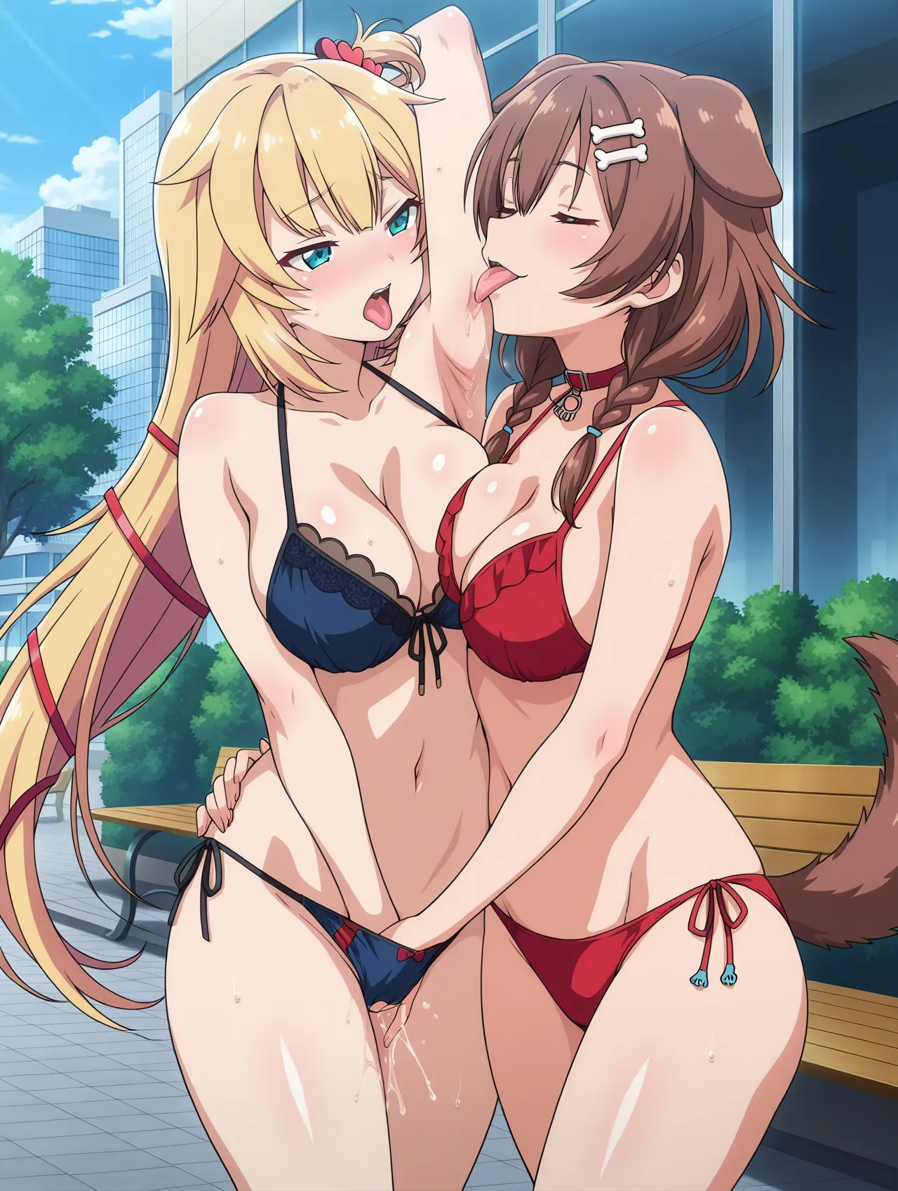 あの人気女性配信者同士でエッチしているAI画像500枚！(5ページ目)の26枚目の画像です。