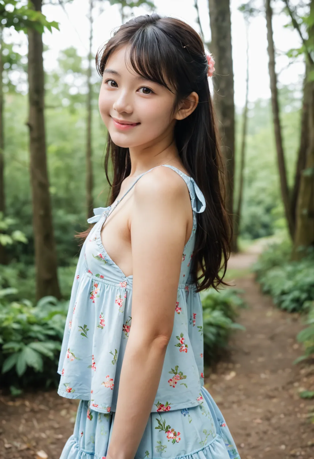AIが描く田舎の童顔貧乳女子のエッチな画像409枚！(6ページ目)の6枚目の画像です。