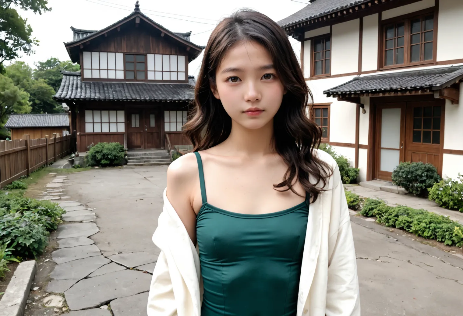 AIが描く田舎の童顔貧乳女子のエッチな画像409枚！(7ページ目)の32枚目の画像です。