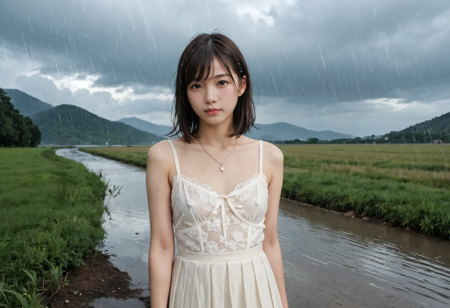 AIが描く田舎の童顔貧乳女子のエッチな画像409枚！(8ページ目)の37枚目の画像です。