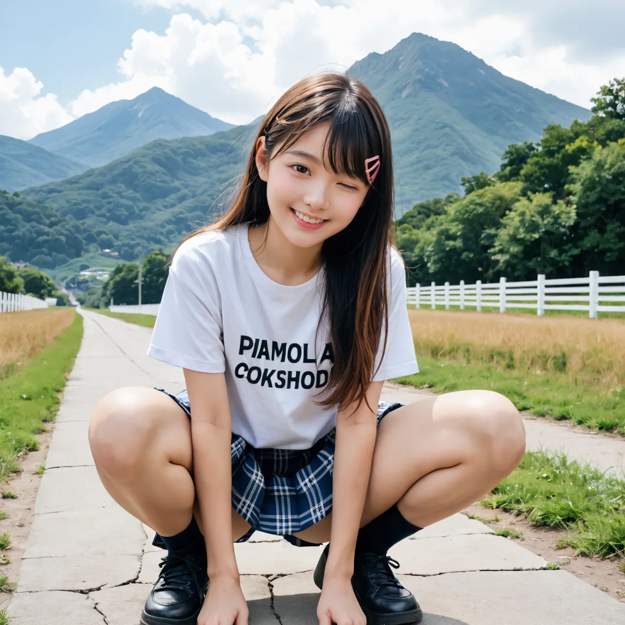 AIが描く田舎の童顔貧乳女子のエッチな画像409枚！(9ページ目)の10枚目の画像です。