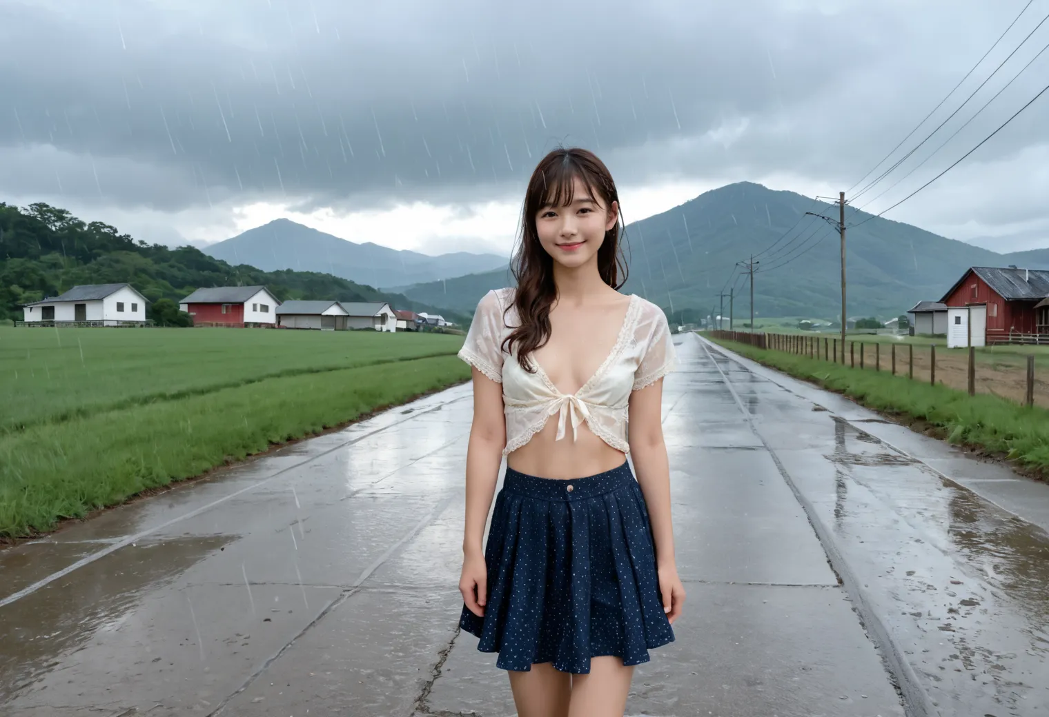AIが描く田舎の童顔貧乳女子のエッチな画像409枚！(9ページ目)の34枚目の画像です。
