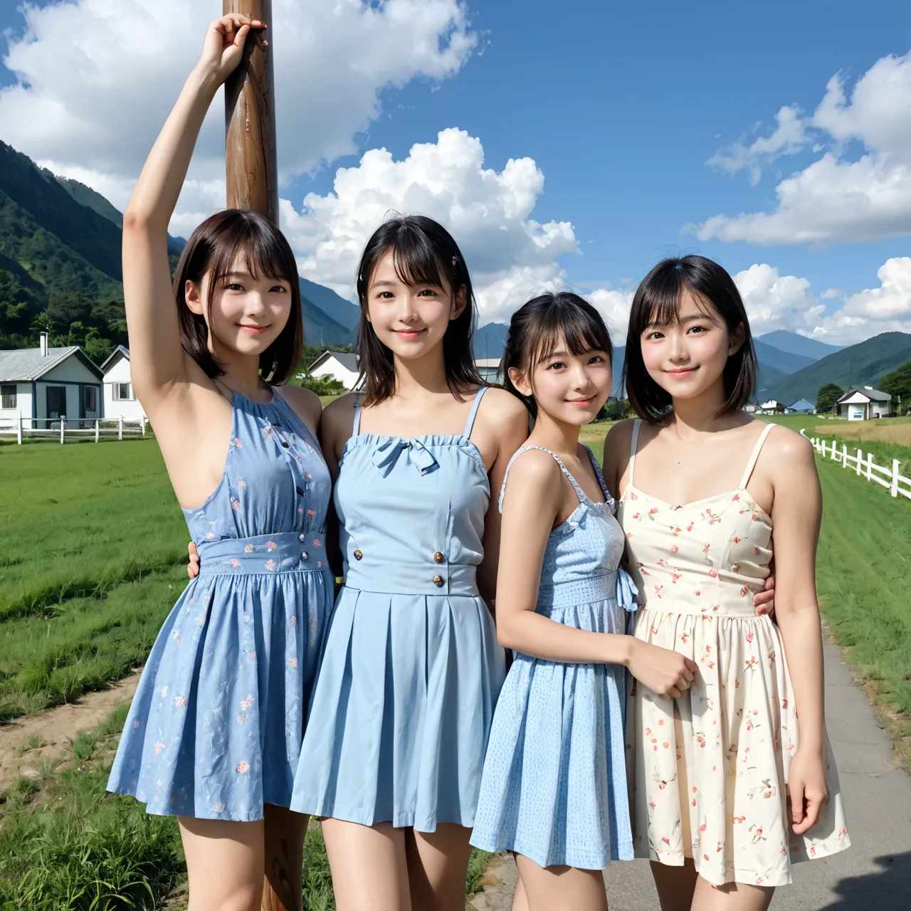AIが描く田舎の童顔貧乳女子のエッチな画像409枚！(5ページ目)の20枚目の画像です。