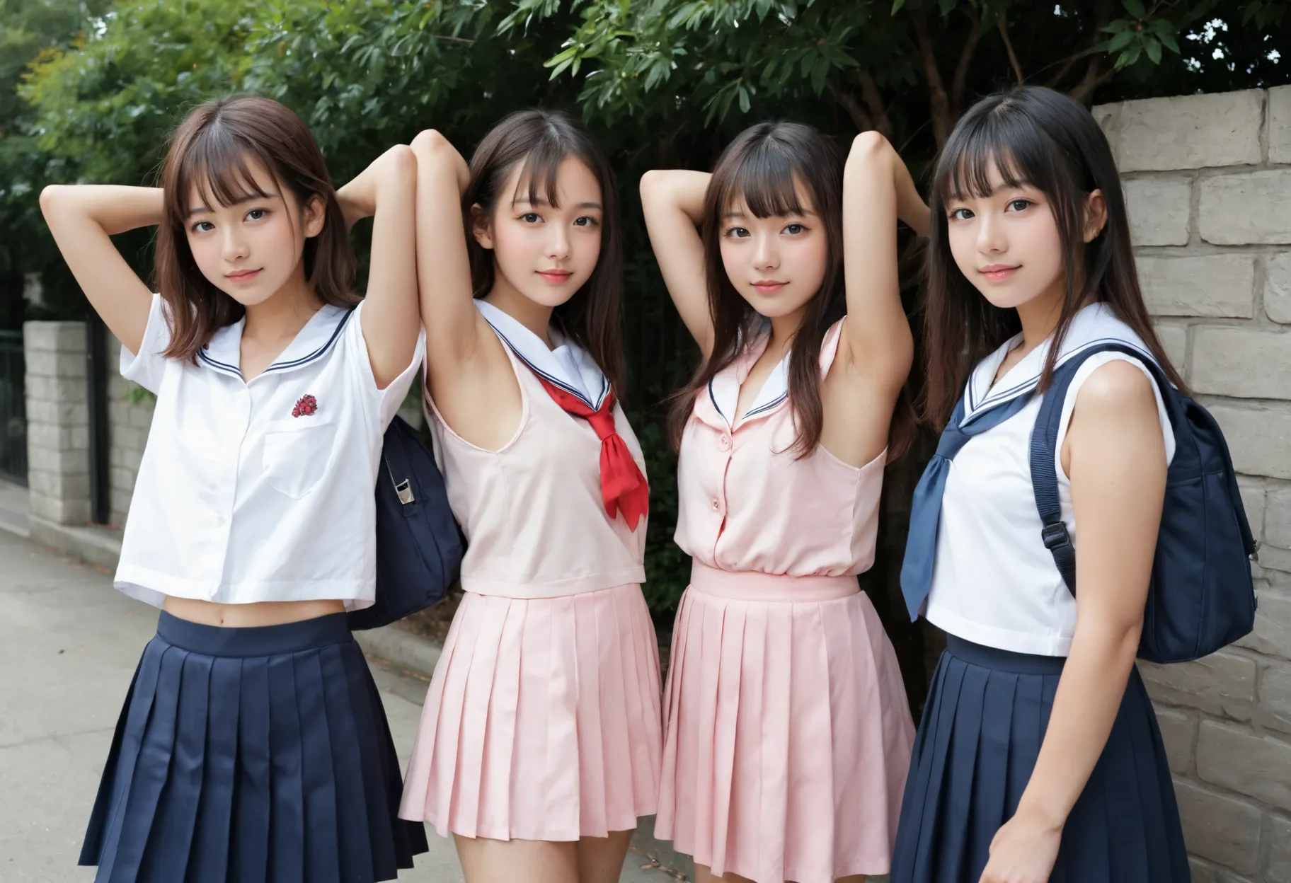 セクシーで可愛いAI女子校生たちのエッチな画像300枚！(5ページ目)の8枚目の画像です。
