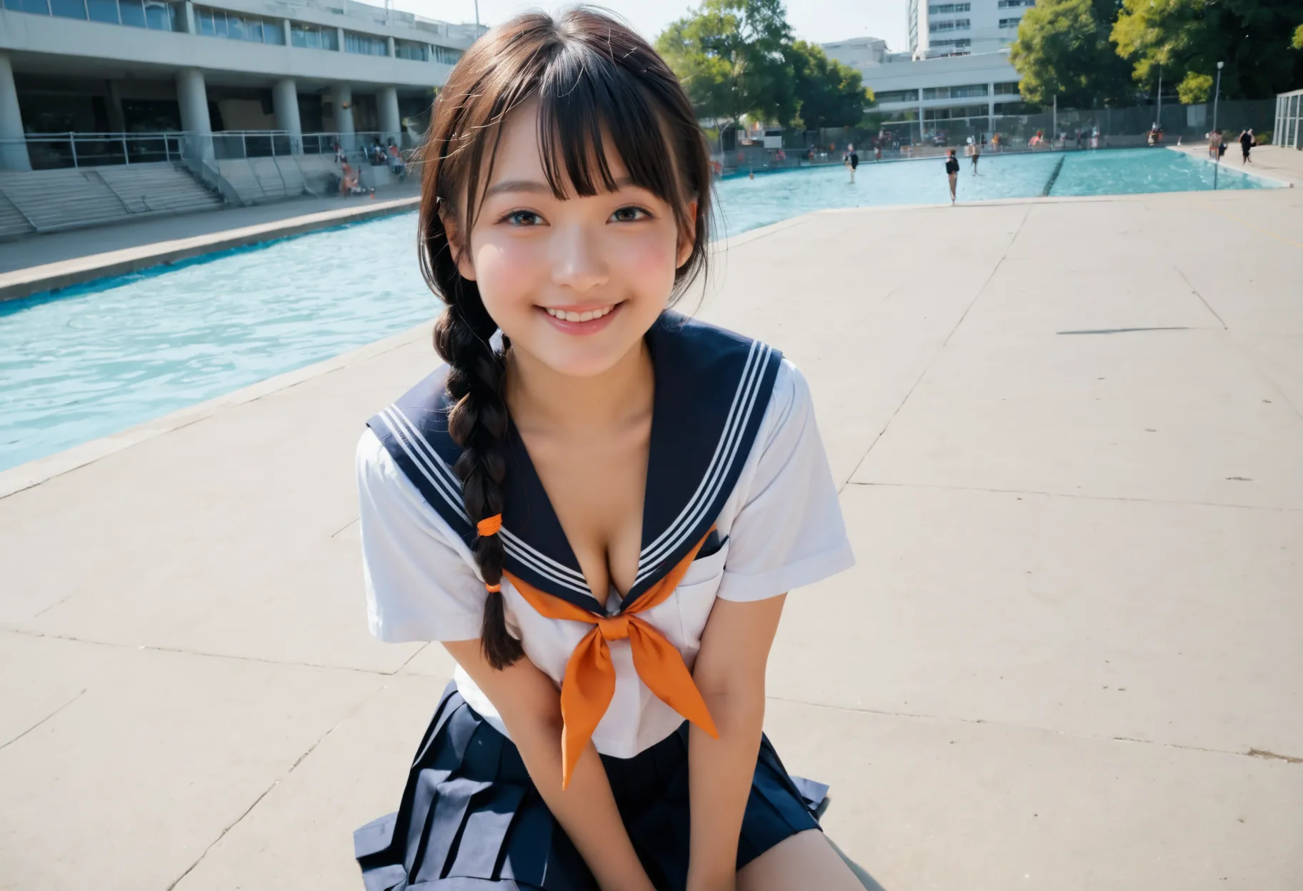 セクシーで可愛いAI女子校生たちのエッチな画像300枚！(5ページ目)の19枚目の画像です。