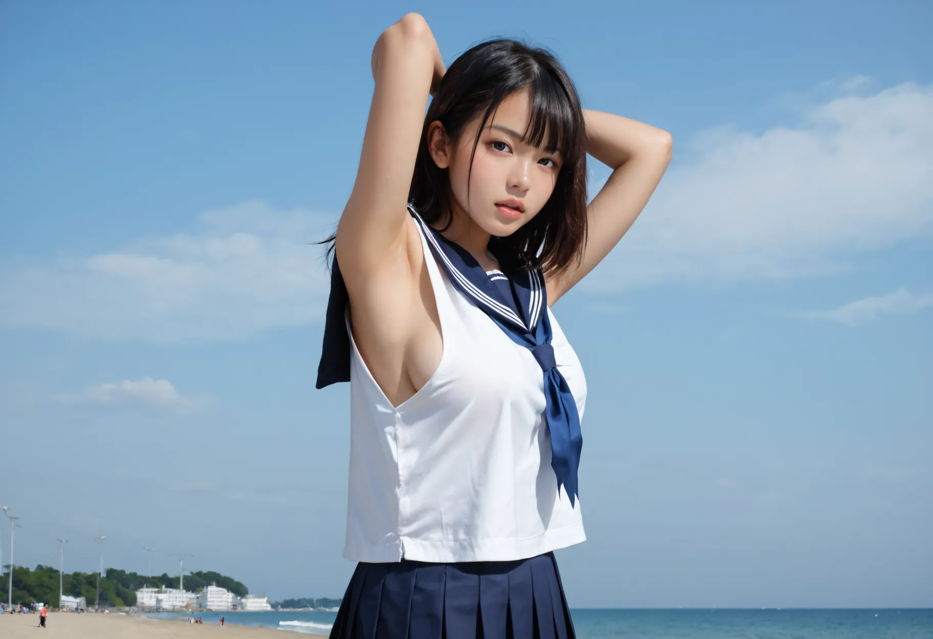 セクシーで可愛いAI女子校生たちのエッチな画像300枚！(7ページ目)の2枚目の画像です。