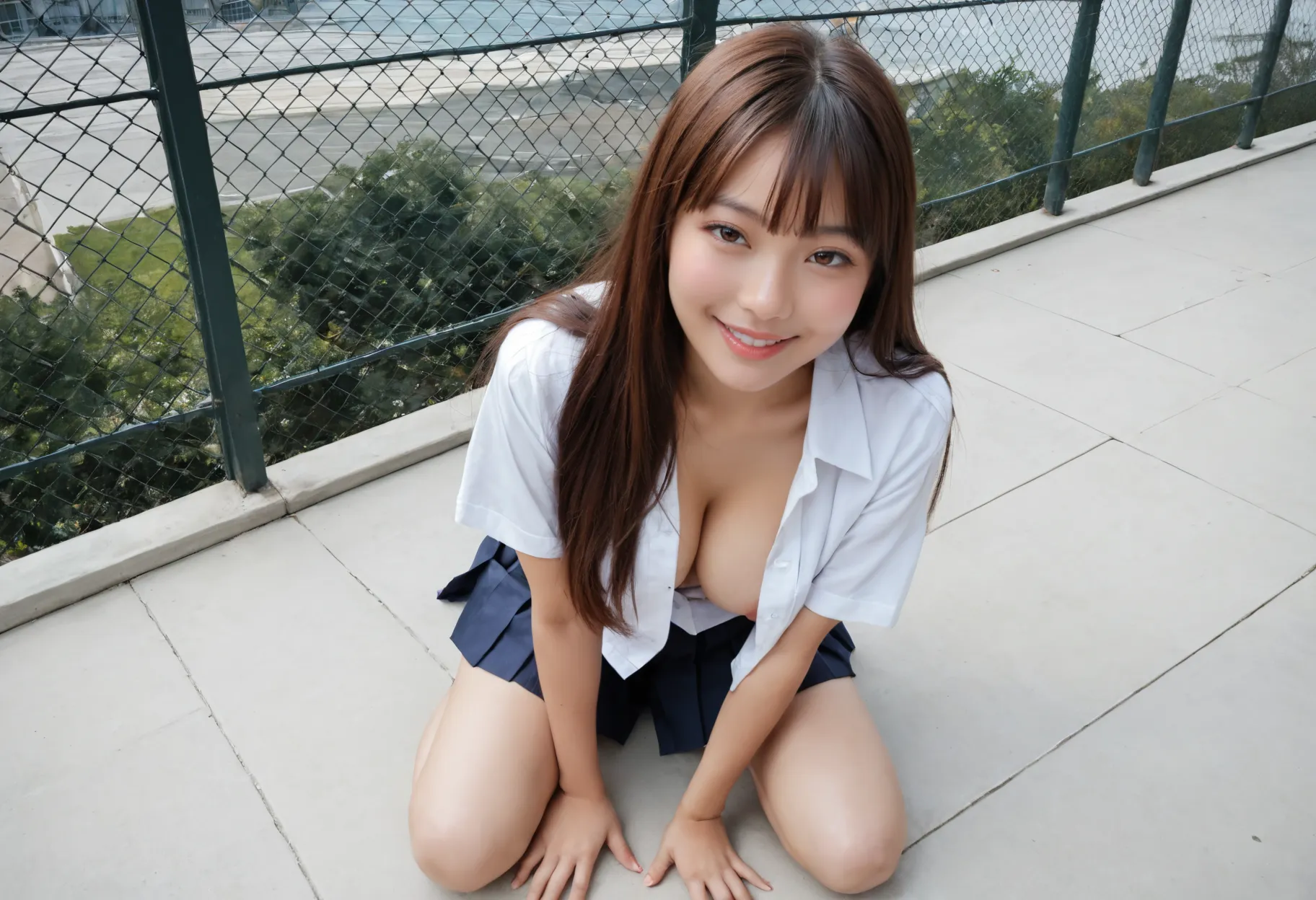 セクシーで可愛いAI女子校生たちのエッチな画像300枚！(7ページ目)の20枚目の画像です。
