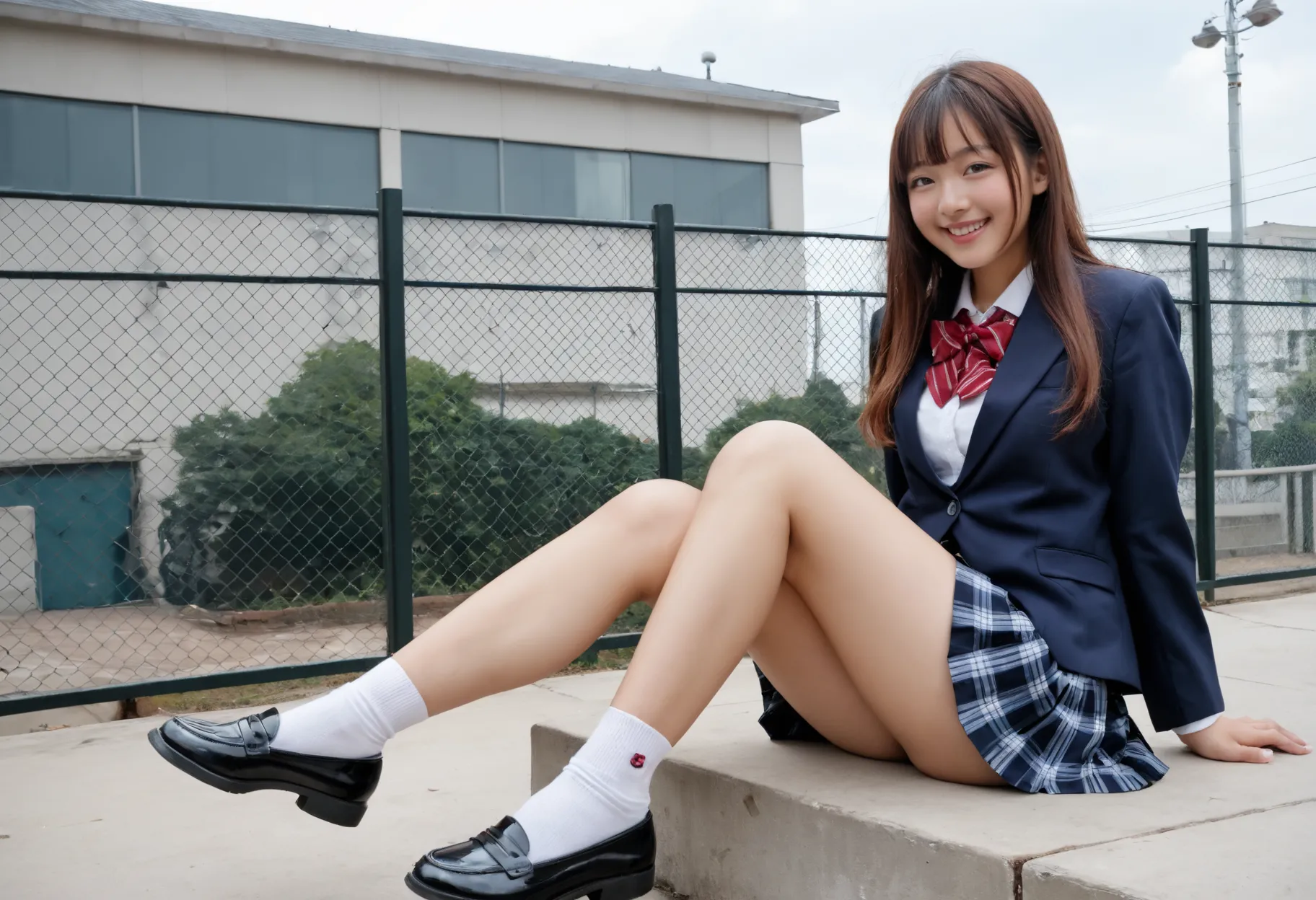 セクシーで可愛いAI女子校生たちのエッチな画像300枚！(7ページ目)の35枚目の画像です。