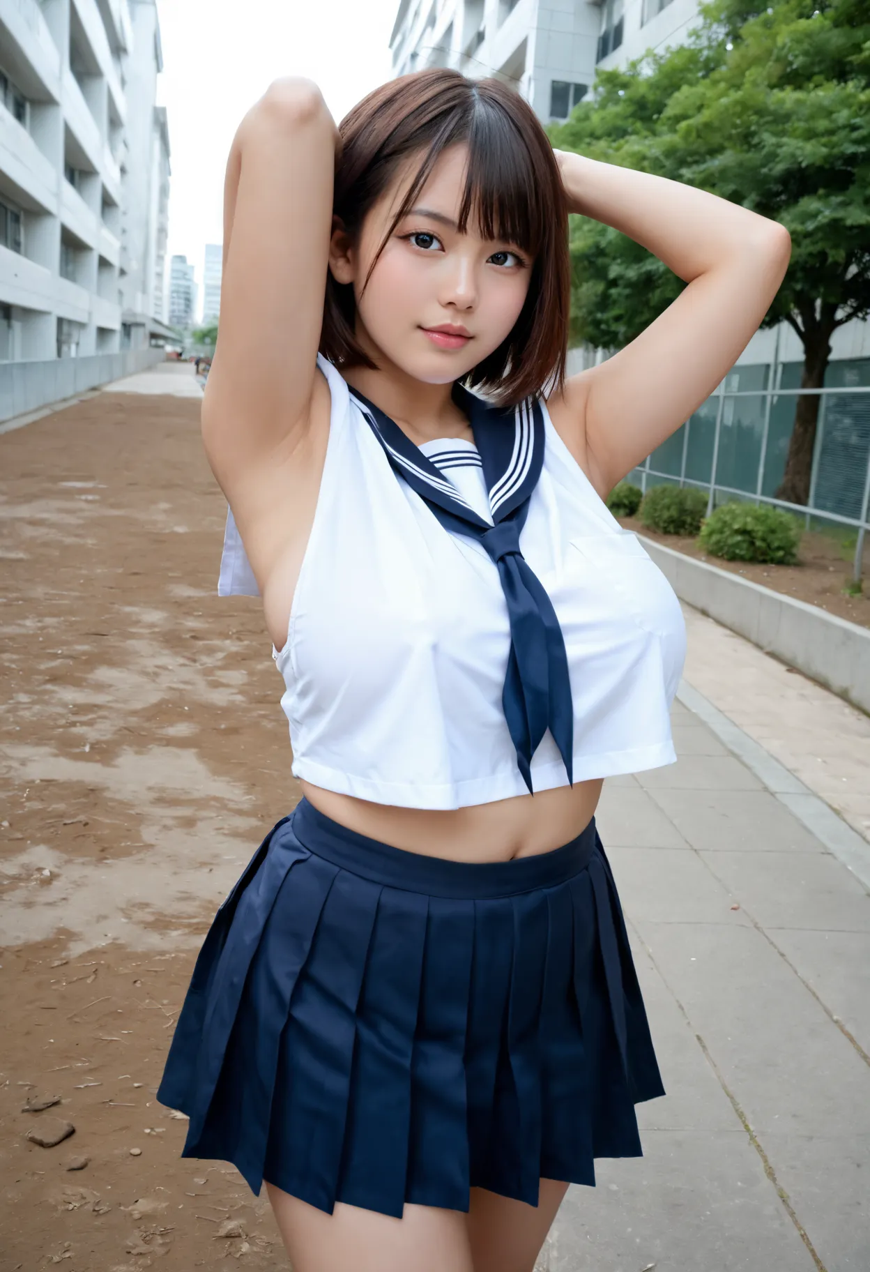 セクシーで可愛いAI女子校生たちのエッチな画像300枚！(8ページ目)の16枚目の画像です。