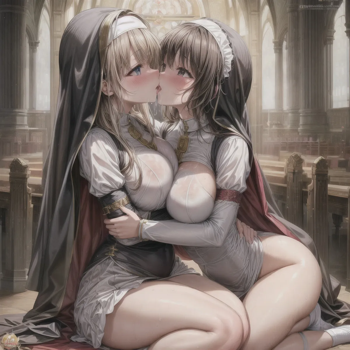 二次百合レズキス画像厳選50枚まとめ！の8枚目の画像です。
