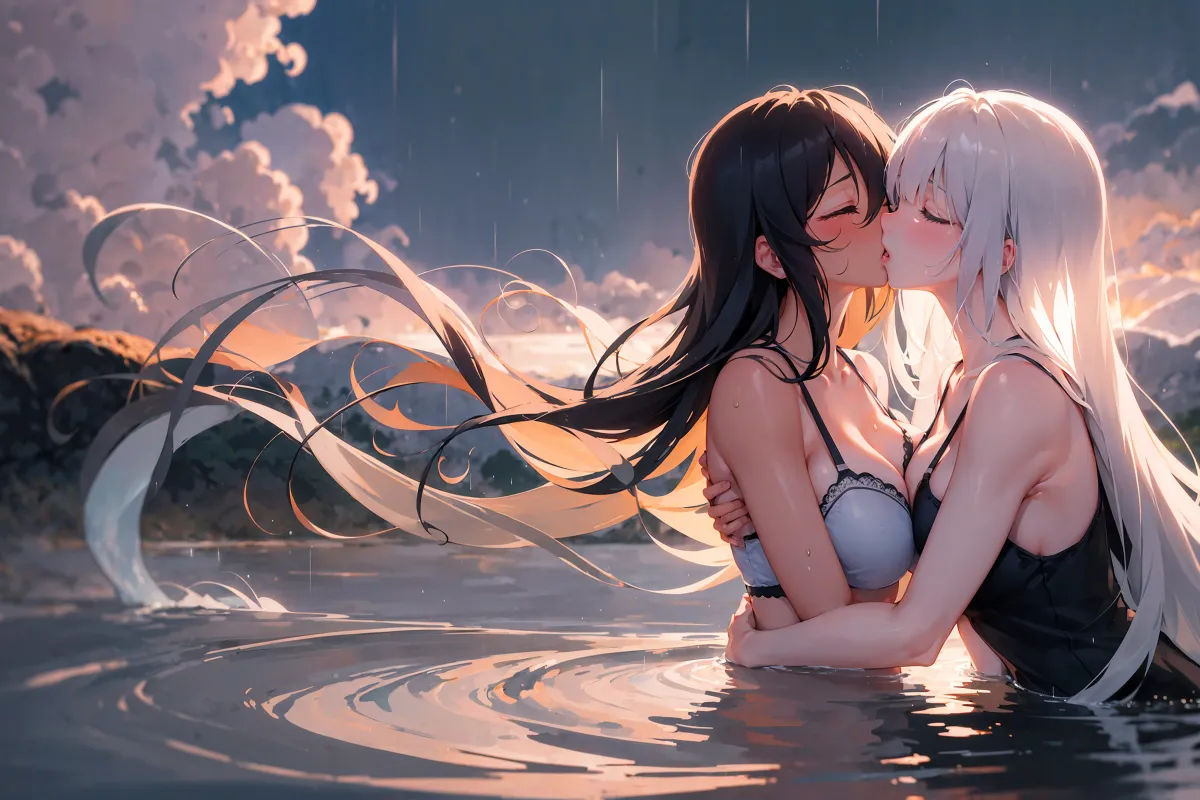 二次百合レズキス画像厳選50枚まとめ！の12枚目の画像です。