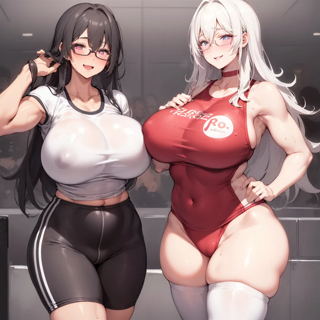 思わずデッッッ！？と叫びたくなる二次爆乳・超乳百合画像50枚！の35枚目の画像です。