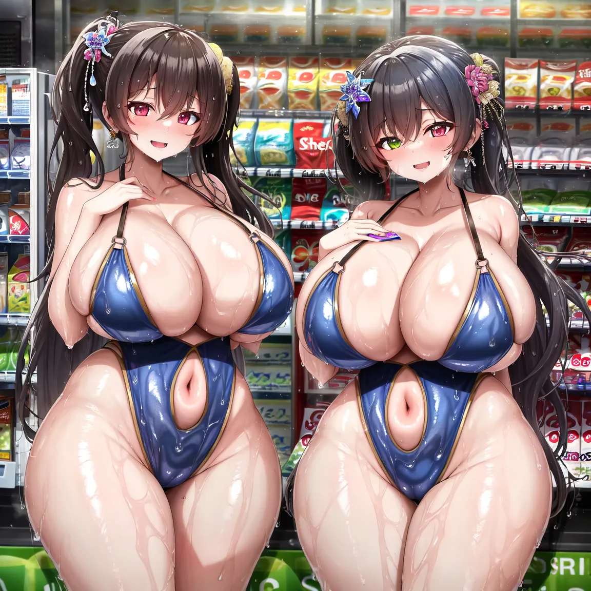 思わずデッッッ！？と叫びたくなる二次爆乳・超乳百合画像50枚！の38枚目の画像です。