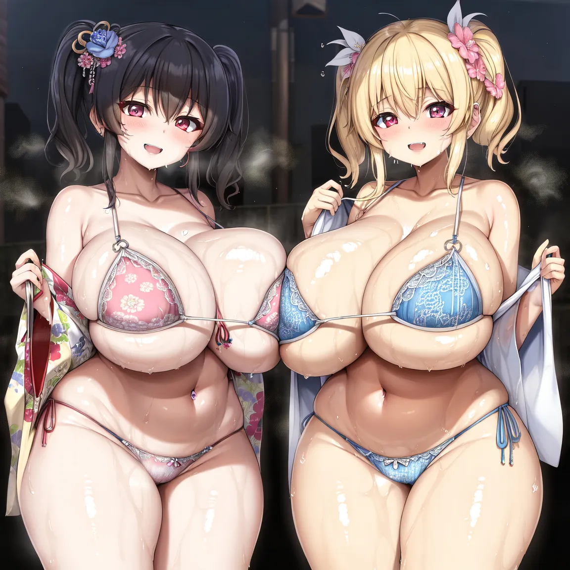 思わずデッッッ！？と叫びたくなる二次爆乳・超乳百合画像50枚！の17枚目の画像です。