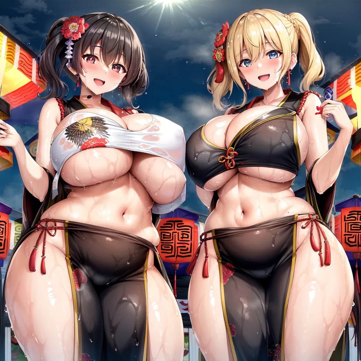 思わずデッッッ！？と叫びたくなる二次爆乳・超乳百合画像50枚！の21枚目の画像です。