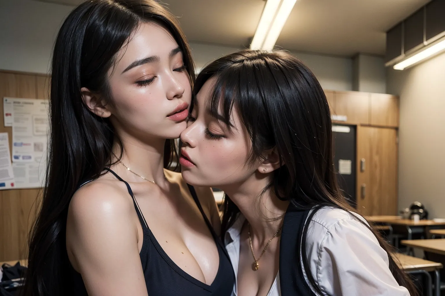 女子校生レズキスエロ画像厳選100枚まとめ！初めてのキスの味は…(2ページ目)の18枚目の画像です。