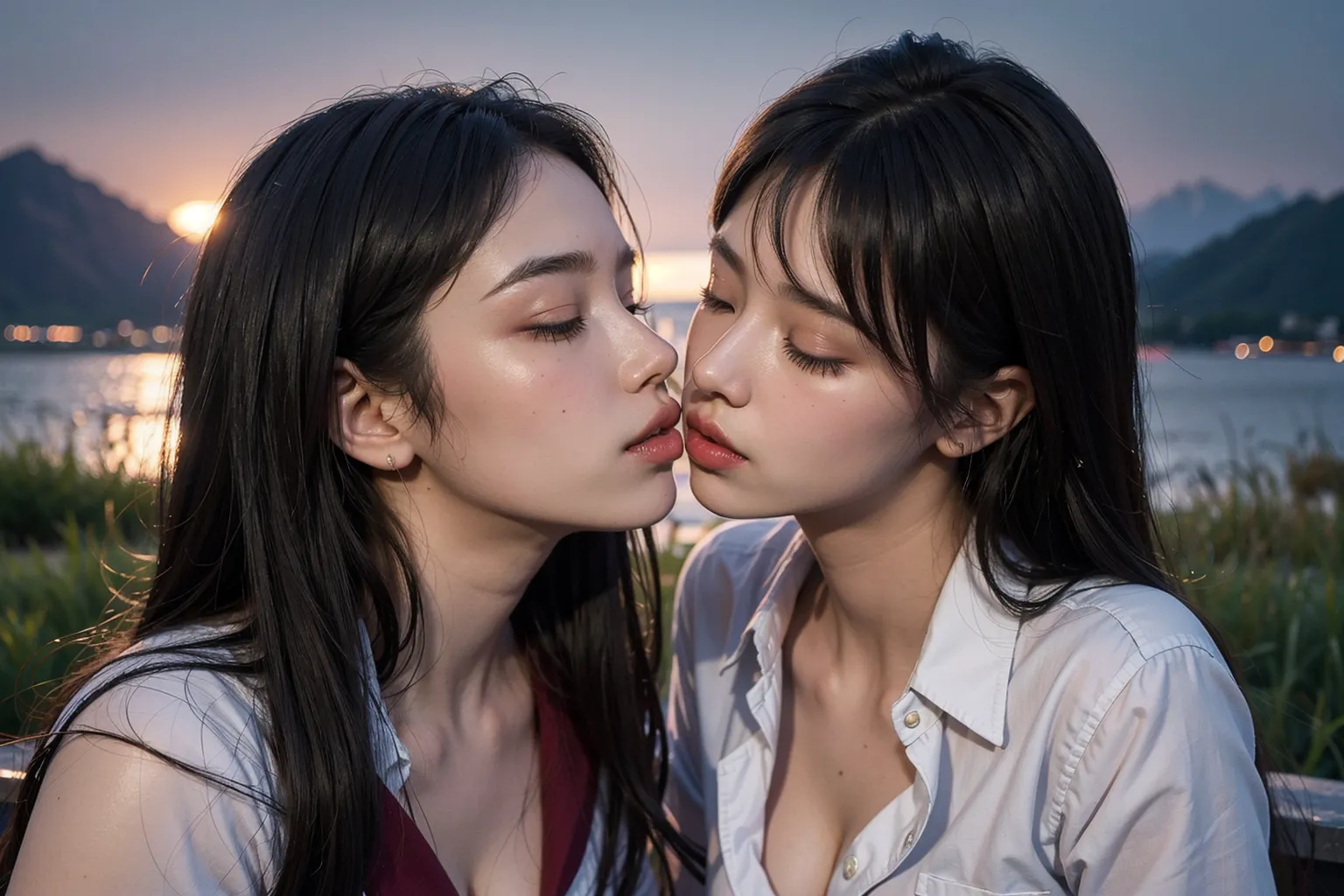 女子校生レズキスエロ画像厳選100枚まとめ！初めてのキスの味は…(2ページ目)の32枚目の画像です。