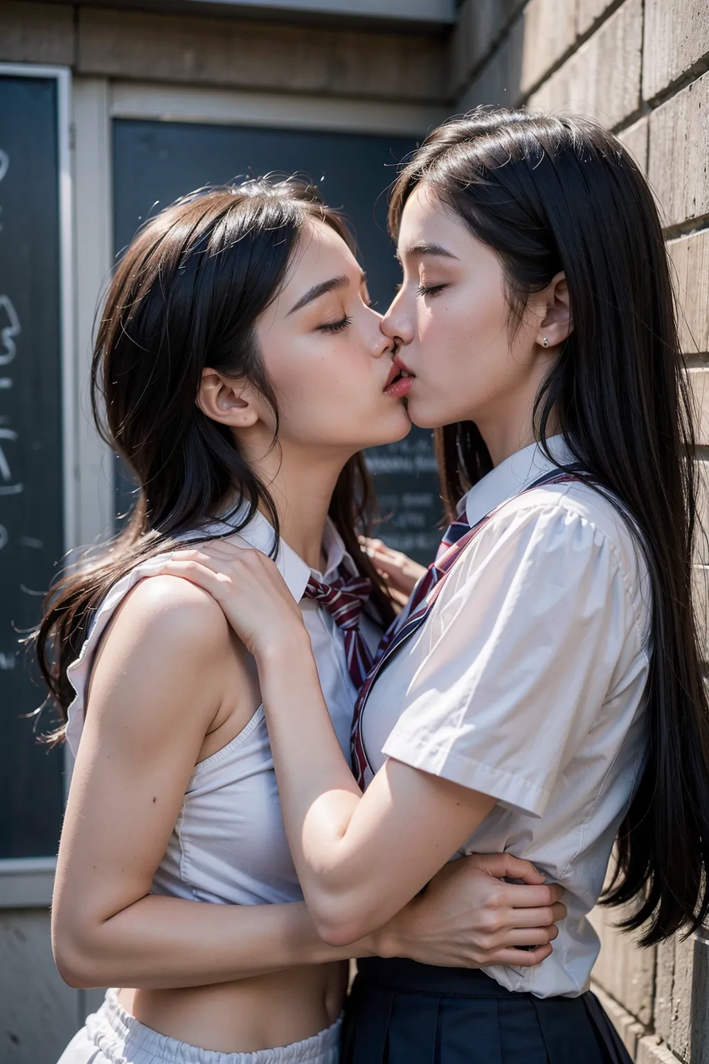 女子校生レズキスエロ画像厳選100枚まとめ！初めてのキスの味は…(2ページ目)の39枚目の画像です。