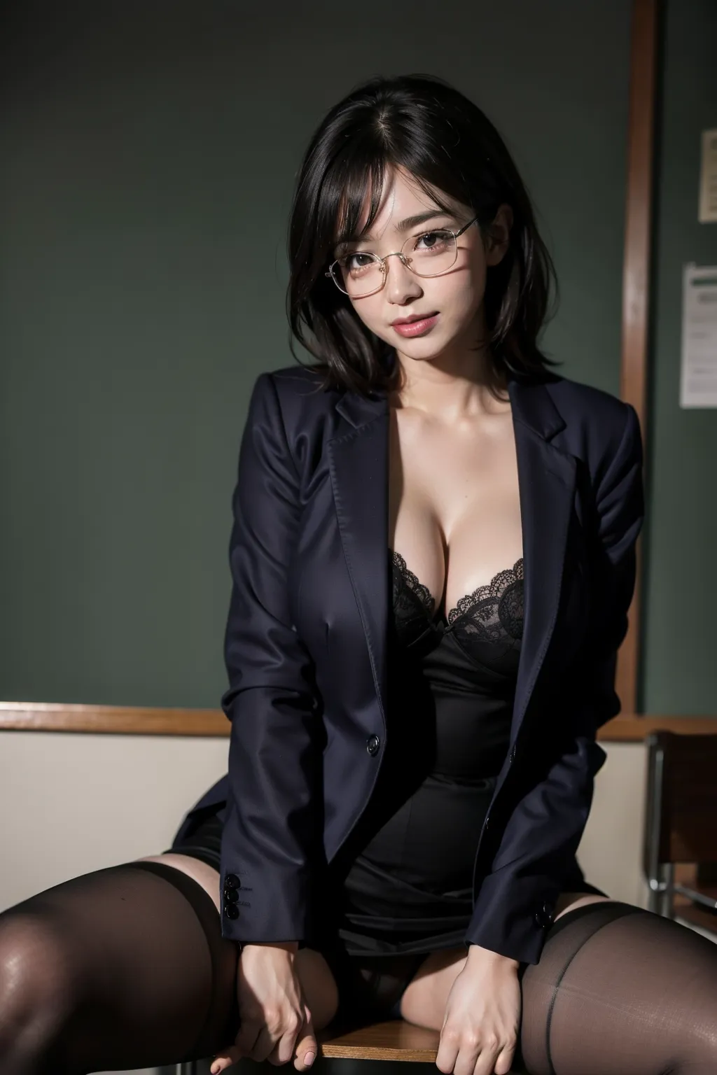 女教師エロ画像100枚まとめ！先生の秘密は僕だけが知っているの12枚目の画像です。