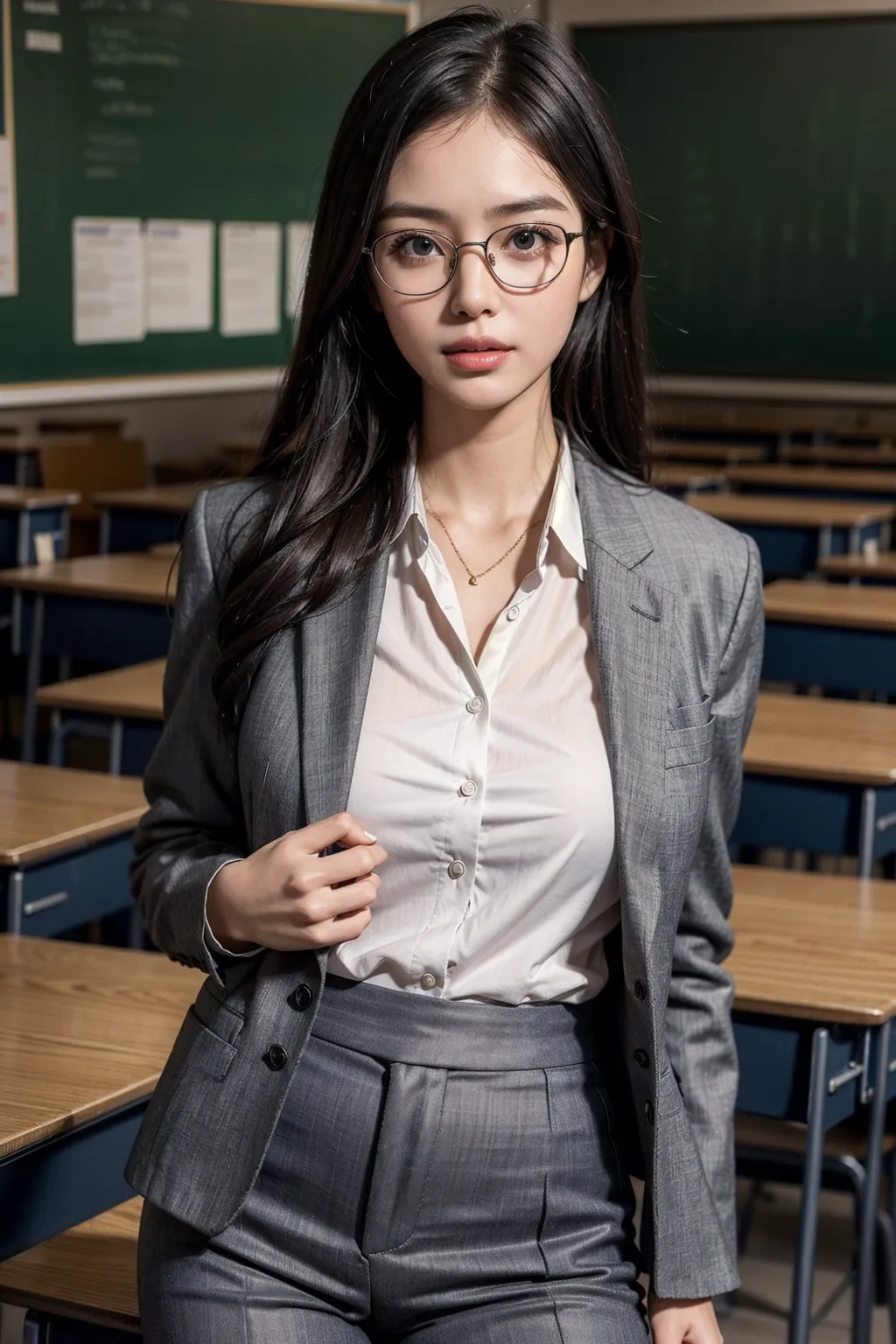 女教師エロ画像100枚まとめ！先生の秘密は僕だけが知っているの16枚目の画像です。