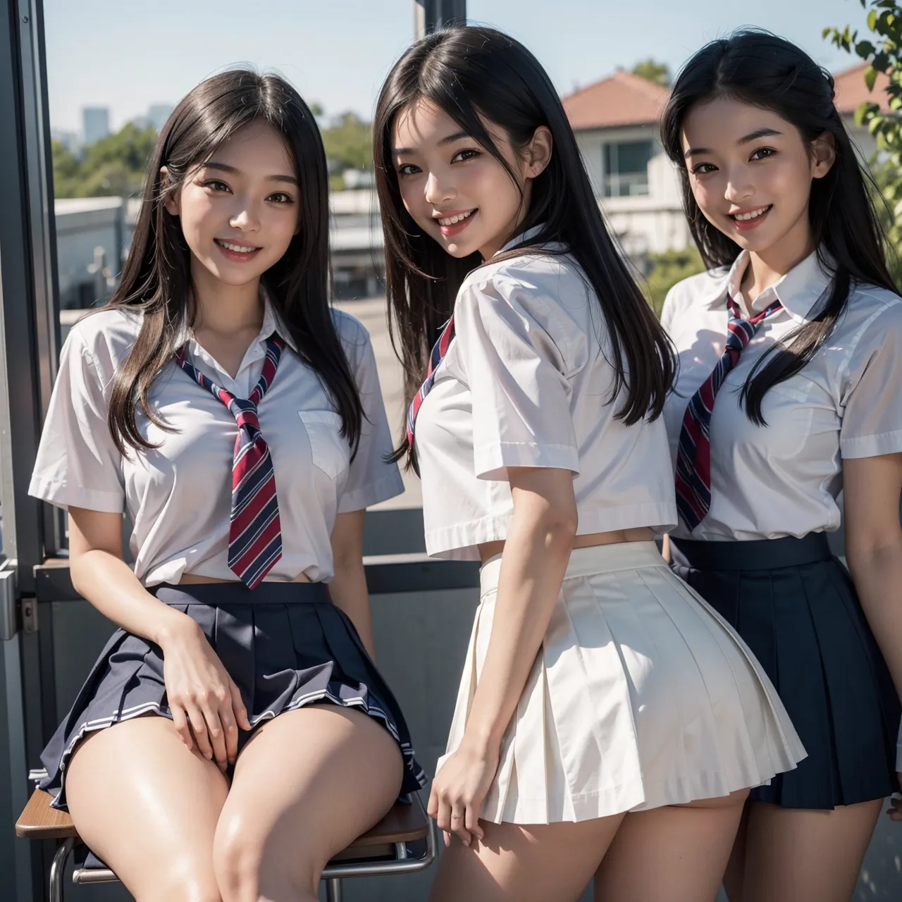 制服美少女エロ画像125枚まとめ！JK達のエロいひと夏の思い出の15枚目の画像です。