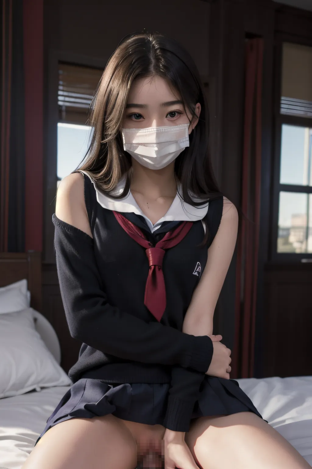 裏アカ女子セックスエロ画像201枚まとめ！マスクで顔を隠して援交SEXするJK達の写真を独自で入手！の22枚目の画像です。