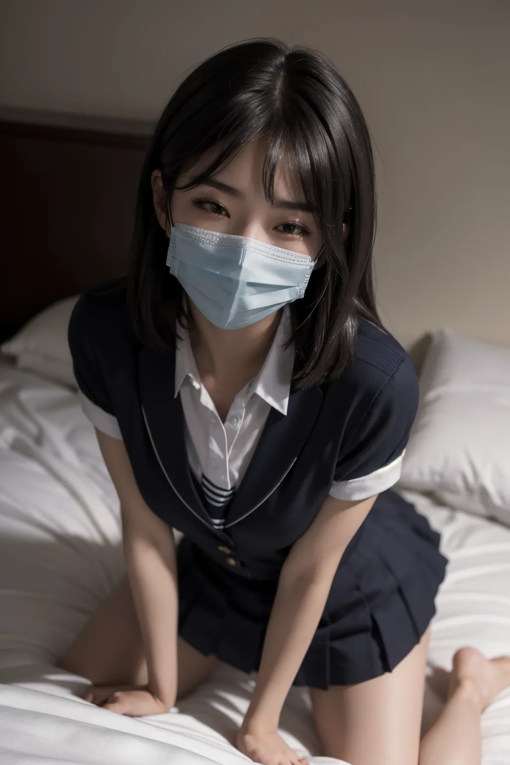 裏アカ女子セックスエロ画像201枚まとめ！マスクで顔を隠して援交SEXするJK達の写真を独自で入手！の32枚目の画像です。