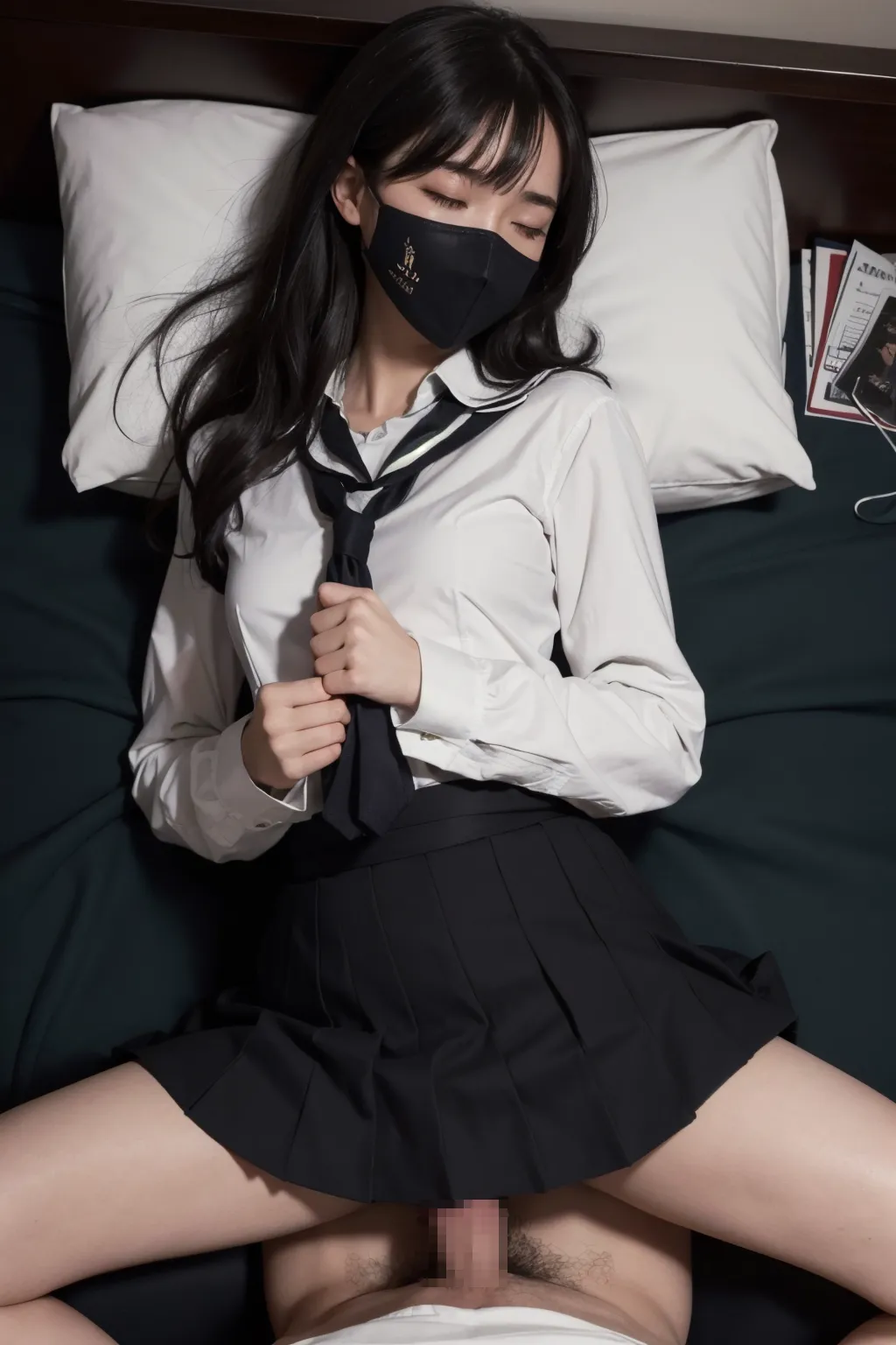 裏アカ女子セックスエロ画像201枚まとめ！マスクで顔を隠して援交SEXするJK達の写真を独自で入手！(2ページ目) 22 image