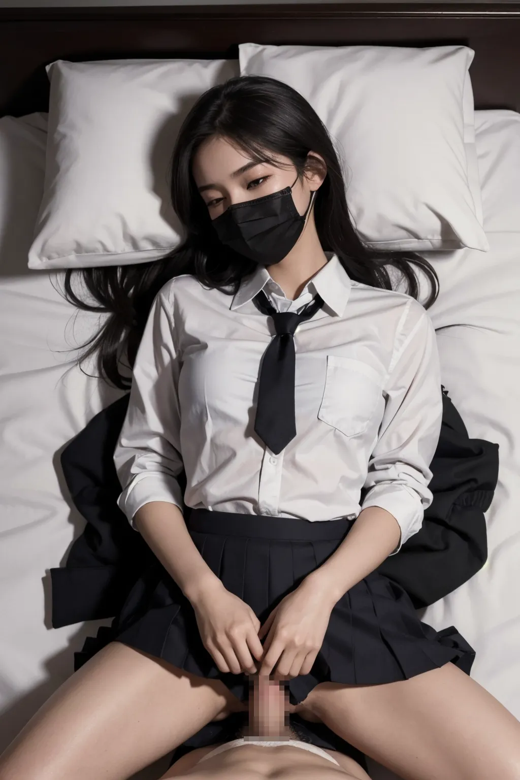 裏アカ女子セックスエロ画像201枚まとめ！マスクで顔を隠して援交SEXするJK達の写真を独自で入手！の9枚目の画像です。