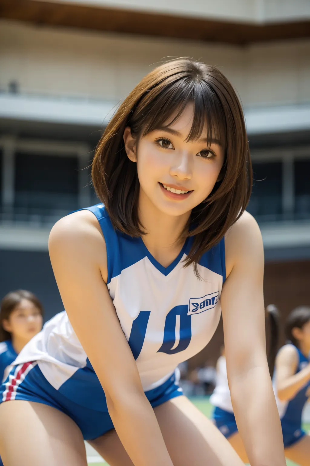 JKバレーボール部エロ画像200枚まとめ！美少女達の部活中写真集をAIで作成！エッチなサービスショットもあるよ！(4ページ目)の12枚目の画像です。