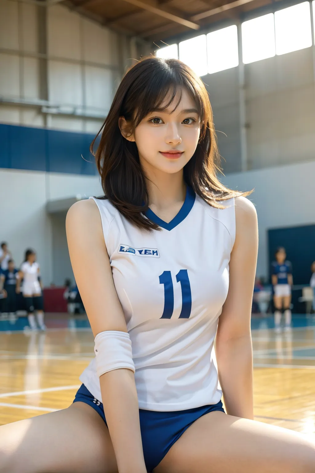 JKバレーボール部エロ画像200枚まとめ！美少女達の部活中写真集をAIで作成！エッチなサービスショットもあるよ！(4ページ目)の37枚目の画像です。