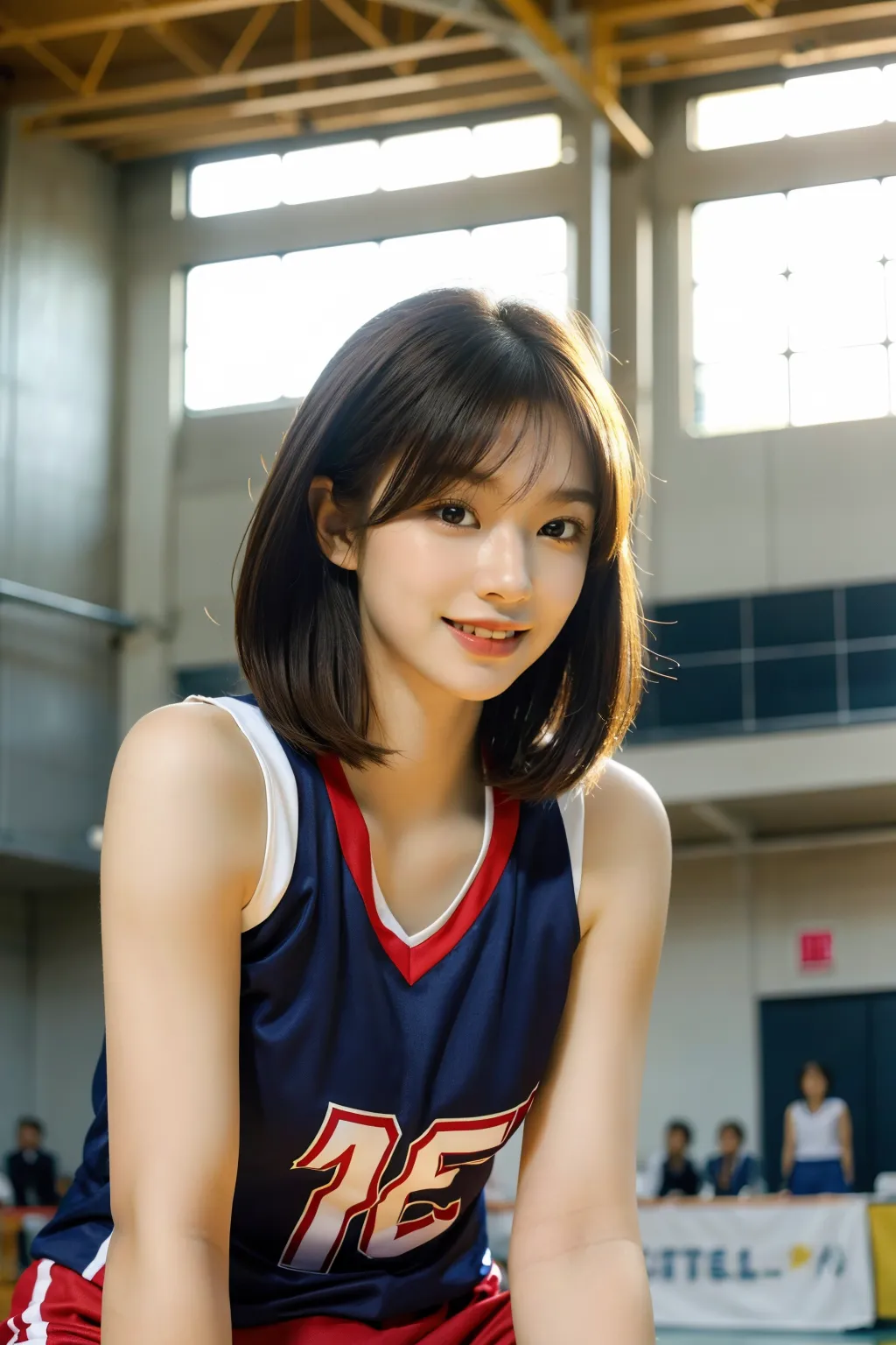 JKバレーボール部エロ画像200枚まとめ！美少女達の部活中写真集をAIで作成！エッチなサービスショットもあるよ！(4ページ目)の38枚目の画像です。
