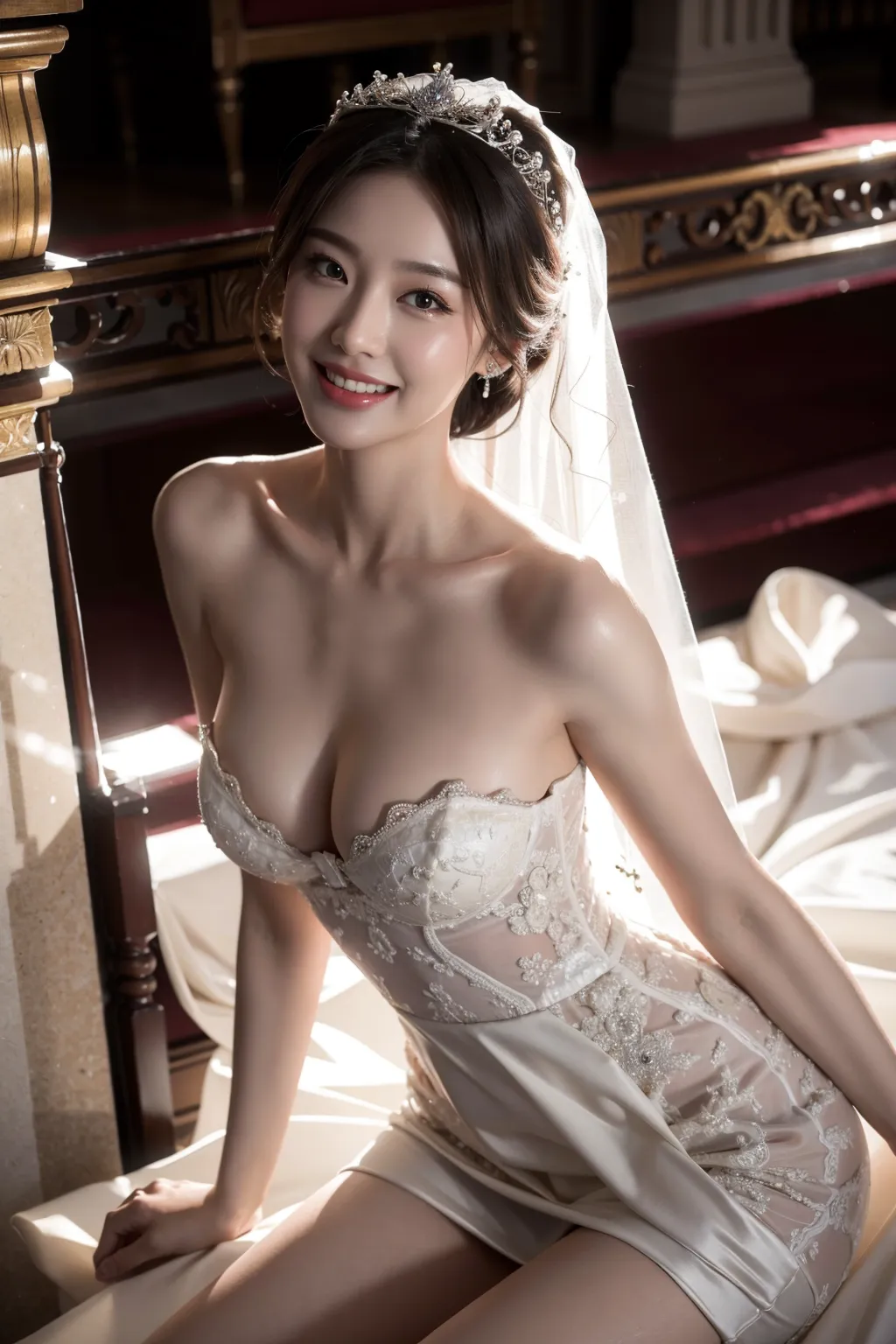 ウェディングドレス花嫁エロ画像200枚まとめ！こんな美人でエッチなお嫁さんと結婚したいのだが…！？の21枚目の画像です。
