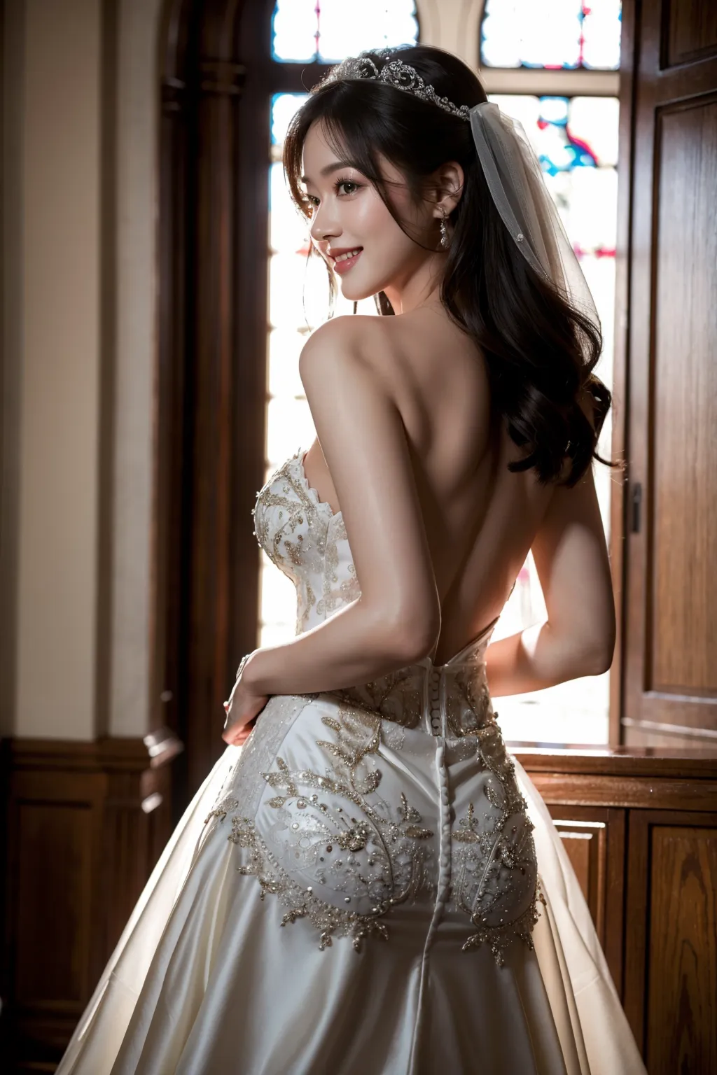 ウェディングドレス花嫁エロ画像200枚まとめ！こんな美人でエッチなお嫁さんと結婚したいのだが…！？の35枚目の画像です。