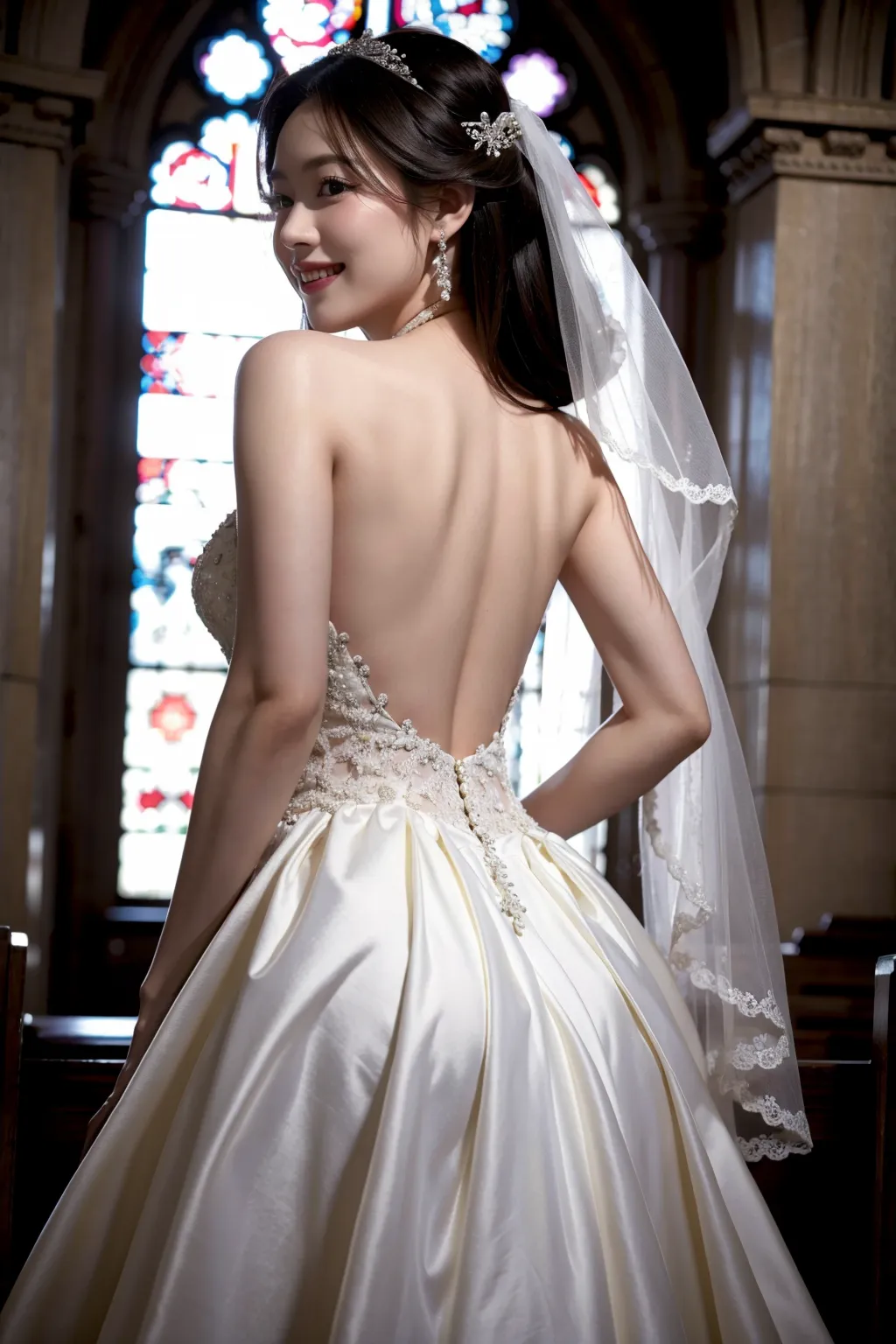 ウェディングドレス花嫁エロ画像200枚まとめ！こんな美人でエッチなお嫁さんと結婚したいのだが…！？の6枚目の画像です。