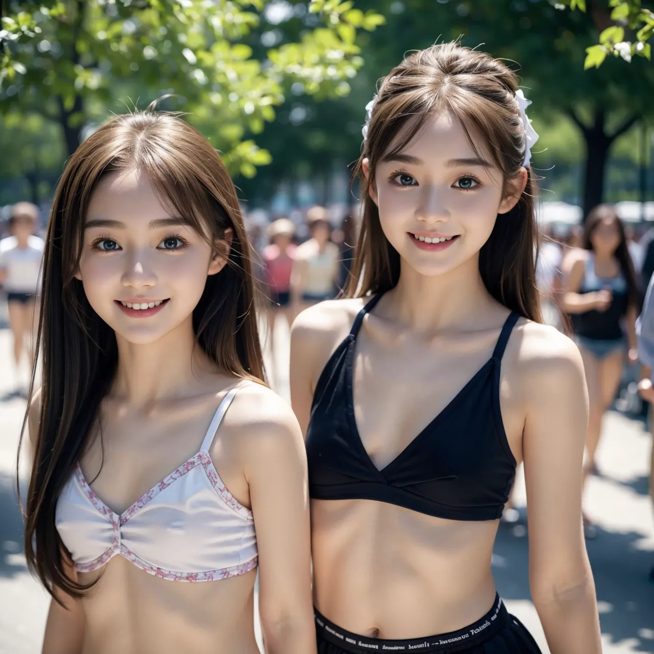 露出貧乳童顔女性エロ画像214枚まとめ！人前でエロエロボディを見せつけちゃう変態女子たちの画像集！(4ページ目)の27枚目の画像です。