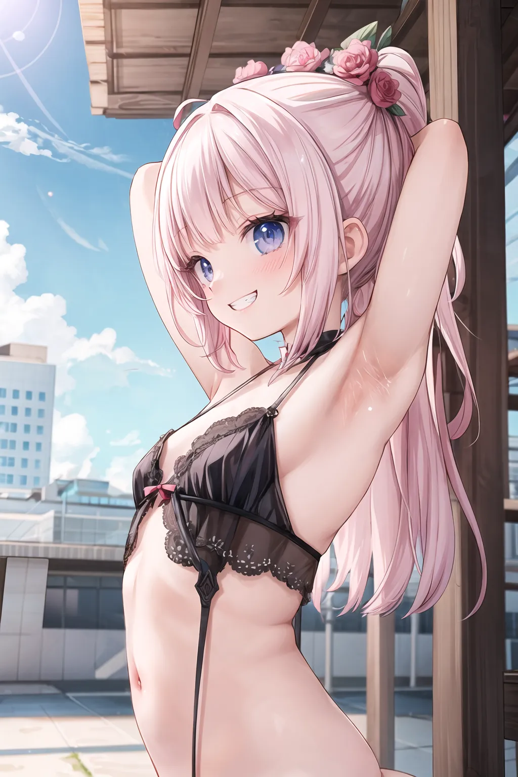 二次貧乳ロリエロ画像200枚まとめ！身体もおっぱいも小さくて可愛い女の子たちのエッチなAIイラスト集です！の15枚目の画像です。